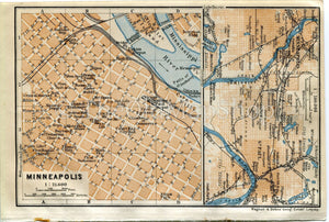 The first printed map of Saint Paul Minnesota - Rare & Antique Maps