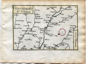 1634 Nicolas Tassin Map Sezanne, Esternay, Broyes, Lachy, Marne, Champ –  The Old Map Shop