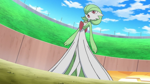 Gardevoir with a Bob, pixie undercut combination haircut. 