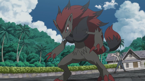 Zoroark with one of the most epic manbuns we've ever seen. 