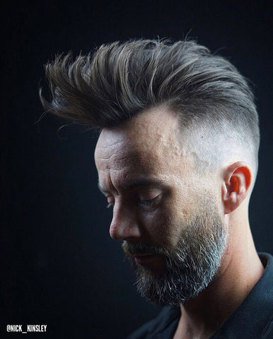 Huge volume pomp using Arcadian matte paste. 