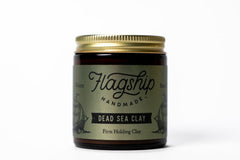 Front of the flagship pomade jar. 