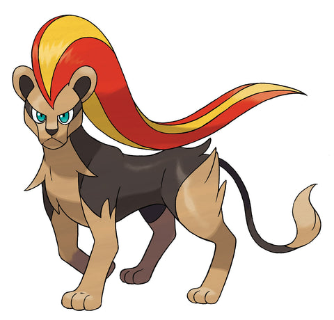 Pyroar with the long hair undercut. 