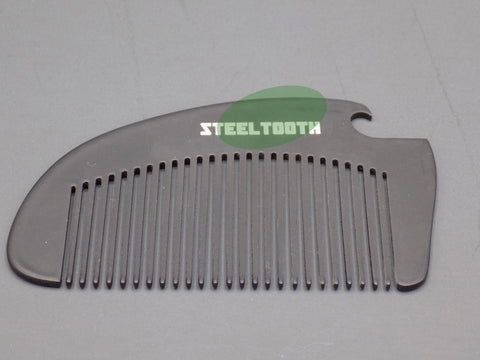 Thumb buffer on the steeltooth pocket comb. 