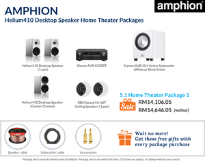 Amphion Helium410 5.1 Home Theater Package (Ceiling Speakers)