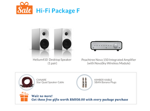 Amphion Helium410 Desktop Speaker Hi-Fi Pack F