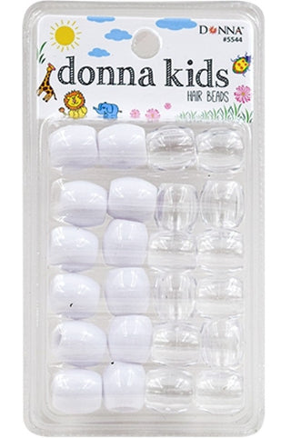 Donna Kids XX-Large 16mm Hair Beads - Clear