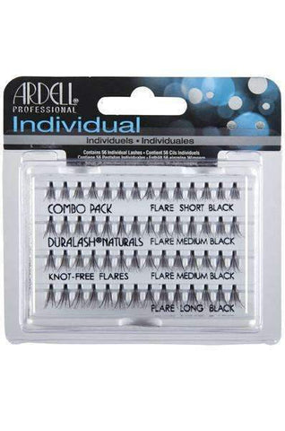 ARDELL Multipack Knot-Free Individuals Eye Lashes, Short, Black