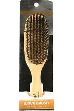 Magic Hard Wave Brush with Reinforced Boar Bristles and Wooden Handle #7720
