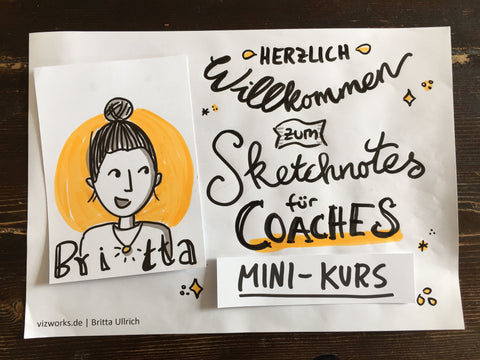 Sketchnotes für Coaches - Der gratis Mini-Online-Kurs von Britta