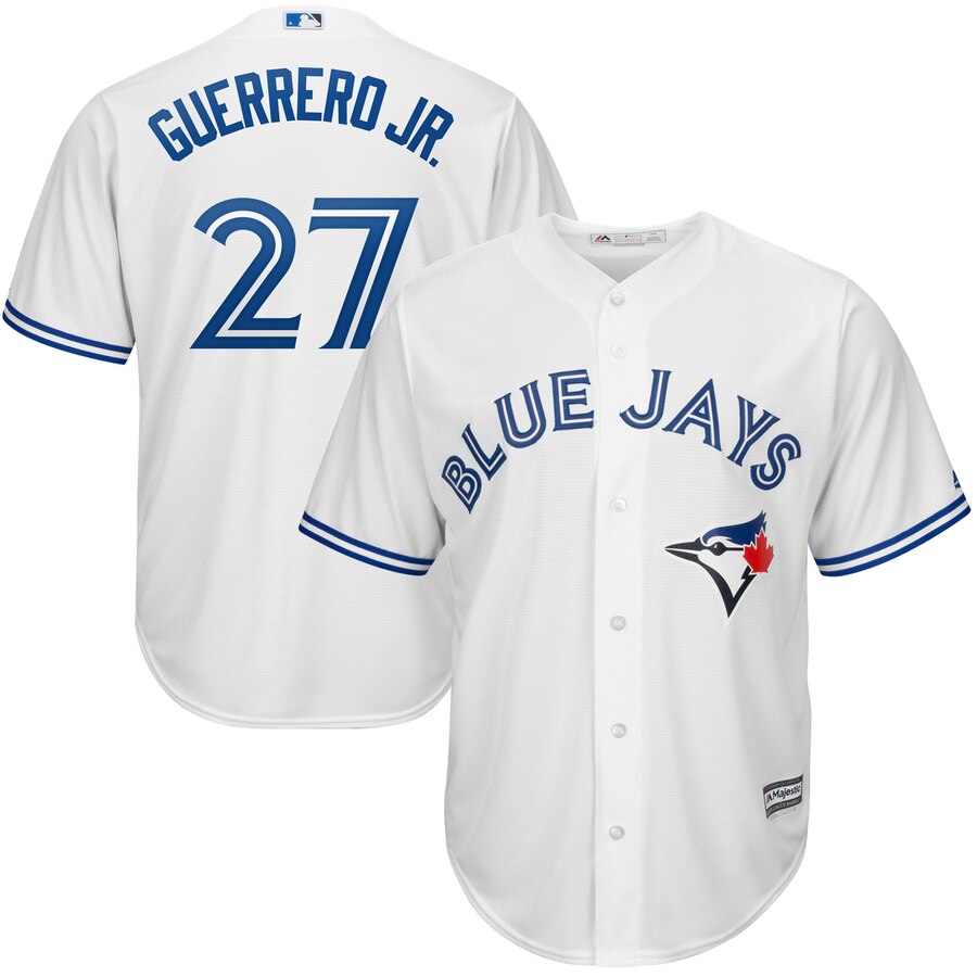 white blue jays jersey