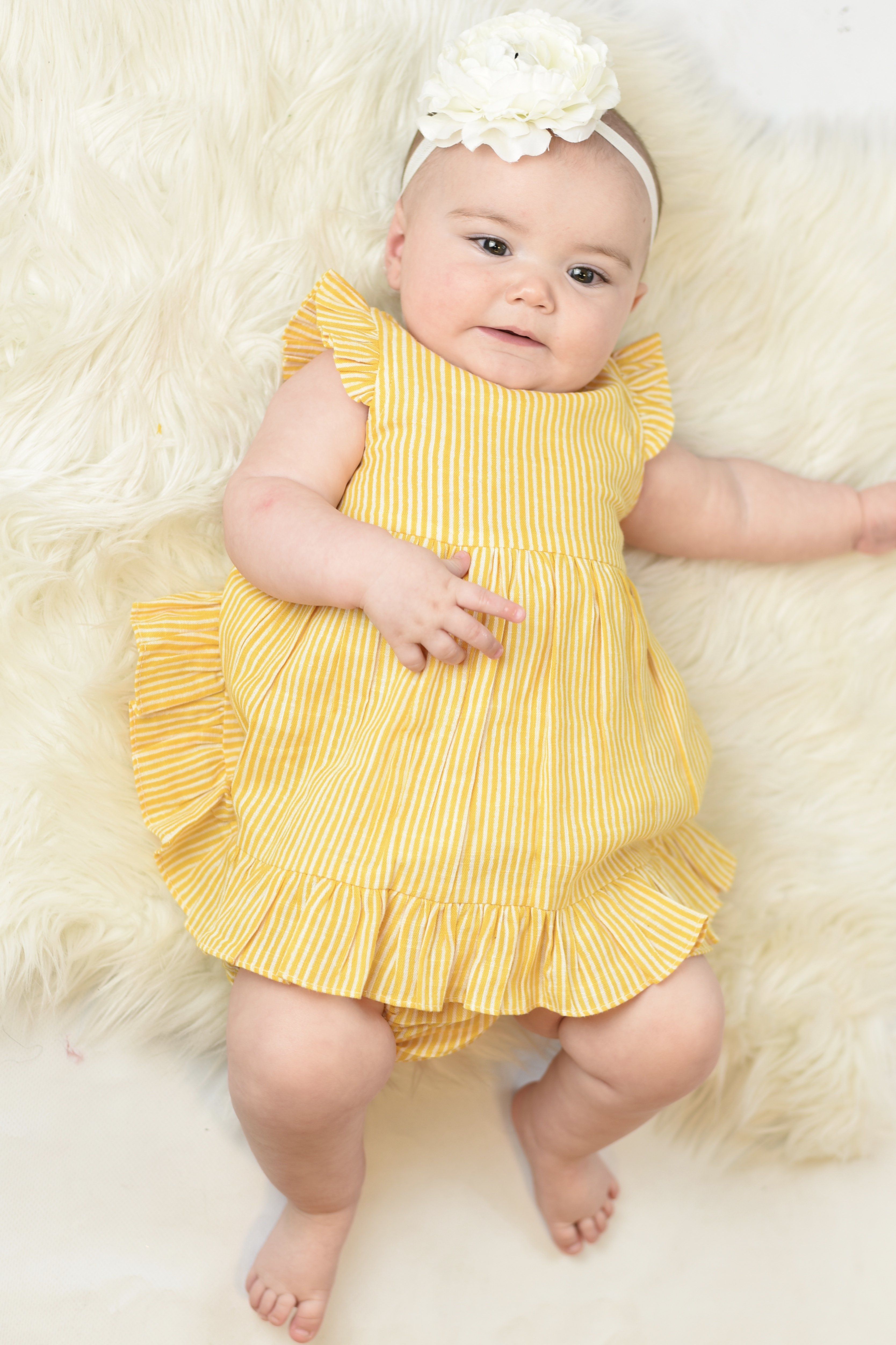 Cotton mix Girl Yellow Printed Baby Frock, Size: 20 at Rs 299 in Howrah