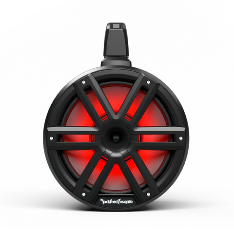 Black Wake Tower Marine Speakers from Rockford Fosgate