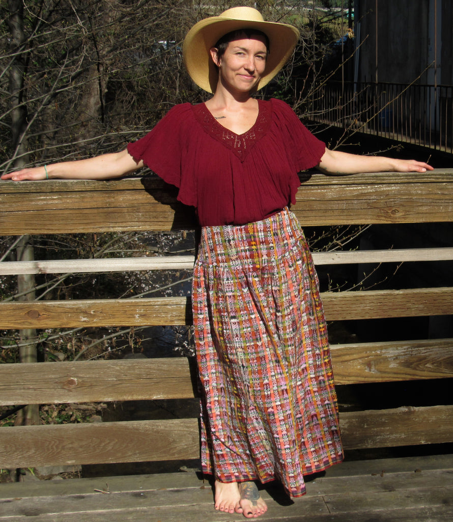 Guatemala Full Length Maxi Skirt with Pockets – Lobos Del Mar Clothing