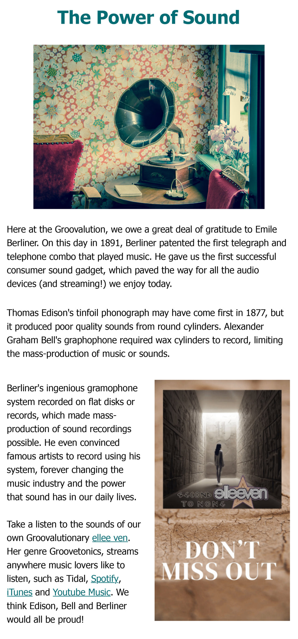 Your-VIP-Pass-to-Sonic-History newsletter from the groovalution