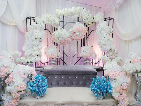 Wedding Backdrops Ceremony Background Curtain Backdrops HJ04916