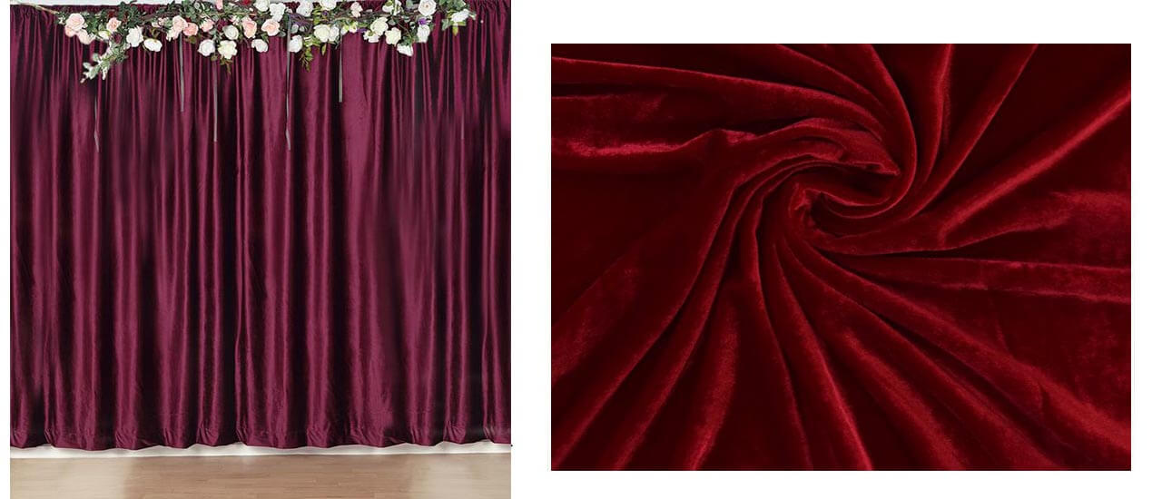 Velour Backdrop Material Features