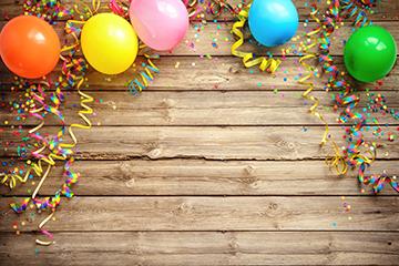 Board Balloon Happy Birthday Background Baby Shower Backdrop for portr –  iBACKDROP