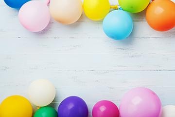 Color Balloon Background Baby Shower Backdrop for Birthday Party Ideas –  iBACKDROP
