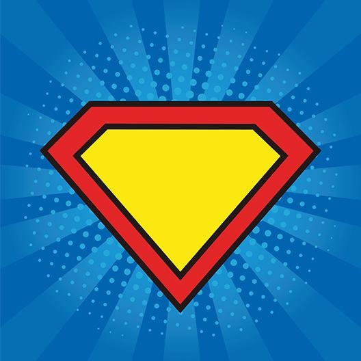 Cool Superman Logo Background Cartoon Film Superhero Sign Backdrop Por –  iBACKDROP