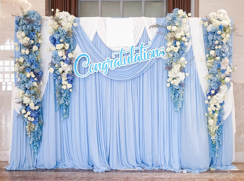 blue floral backdrops for photography