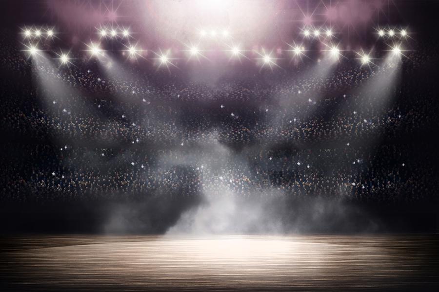 Lively Audience Light Gathering Background Stage Performance Backdrops –  iBACKDROP