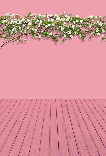 Wooden Backdrop Beautiful Flower Backgrounds Custom Backdrop S-3112 ...