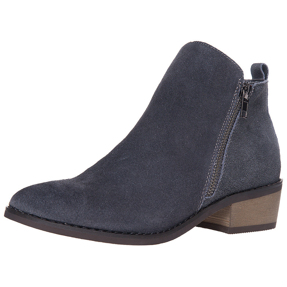 Ankle Boots Suede Stacked Heels | SheSole