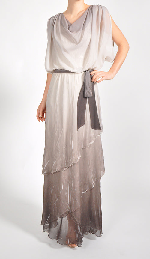 long blouson dress