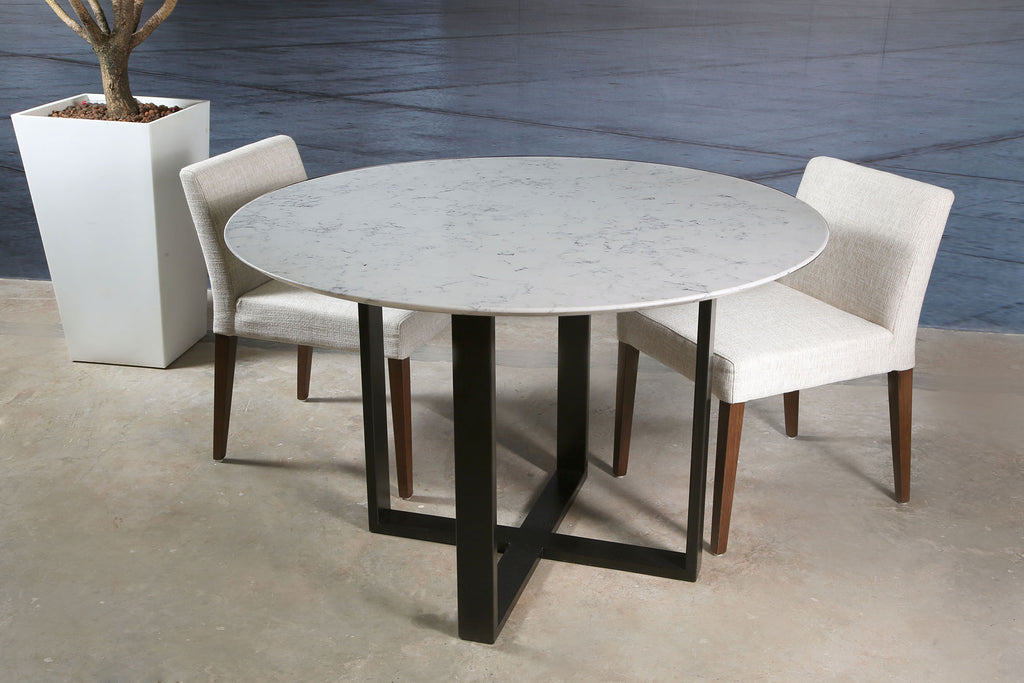 modern round quartz kitchen table