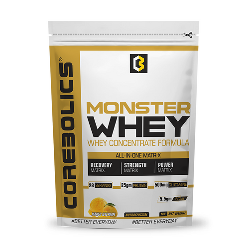 Corebolics Monster Whey - Whey Concentrate Formula 1 kg - 28 Servings