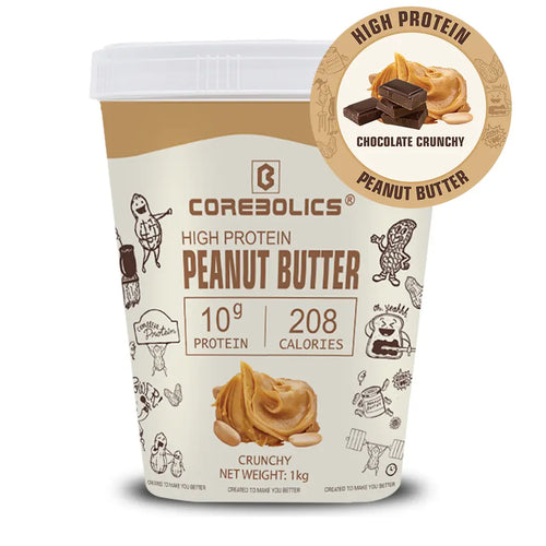 Corebolics High Protein Peanut Butter (1kg, 32 Servings)