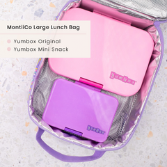 Yumbox Original and Mini Lunchbox and MontiiCo Insulated Lunch bag 