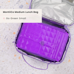 Go Green Small Lunchbox and MontiiCo Insulated Lunchbag 