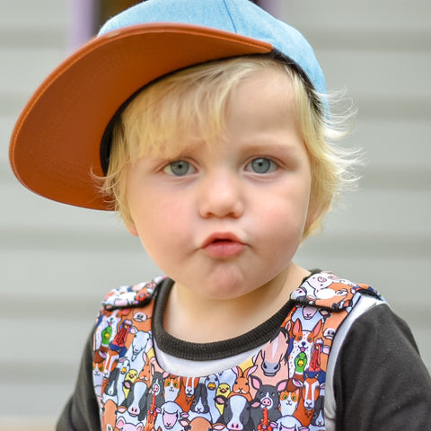 Little Renegade Co Cap in Denim as sold by Scarlett Tippy Toes 