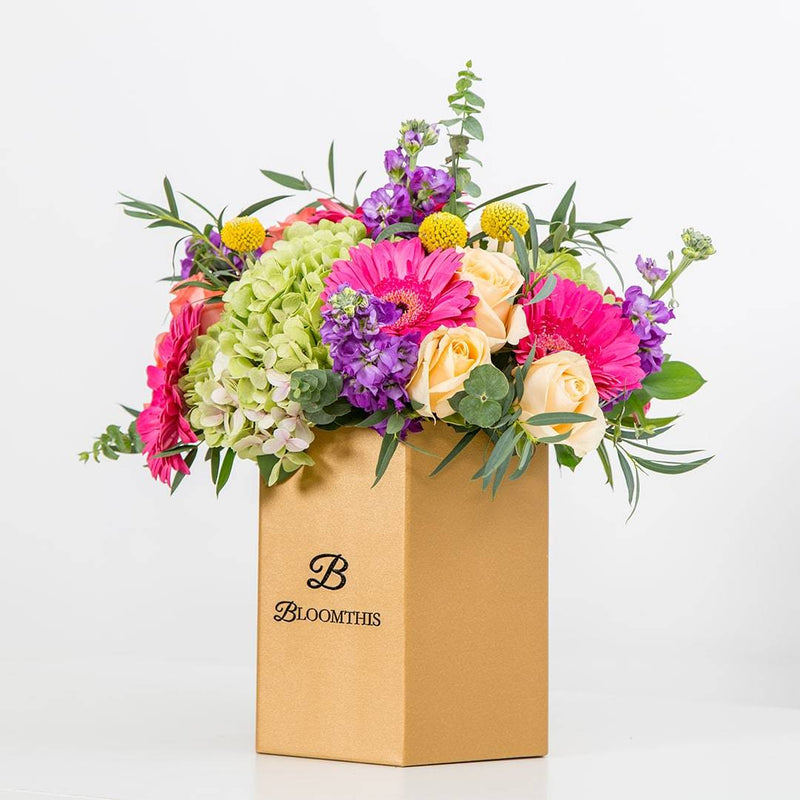 Gloria Hydrangea & Gerbera Flower Box (MD)