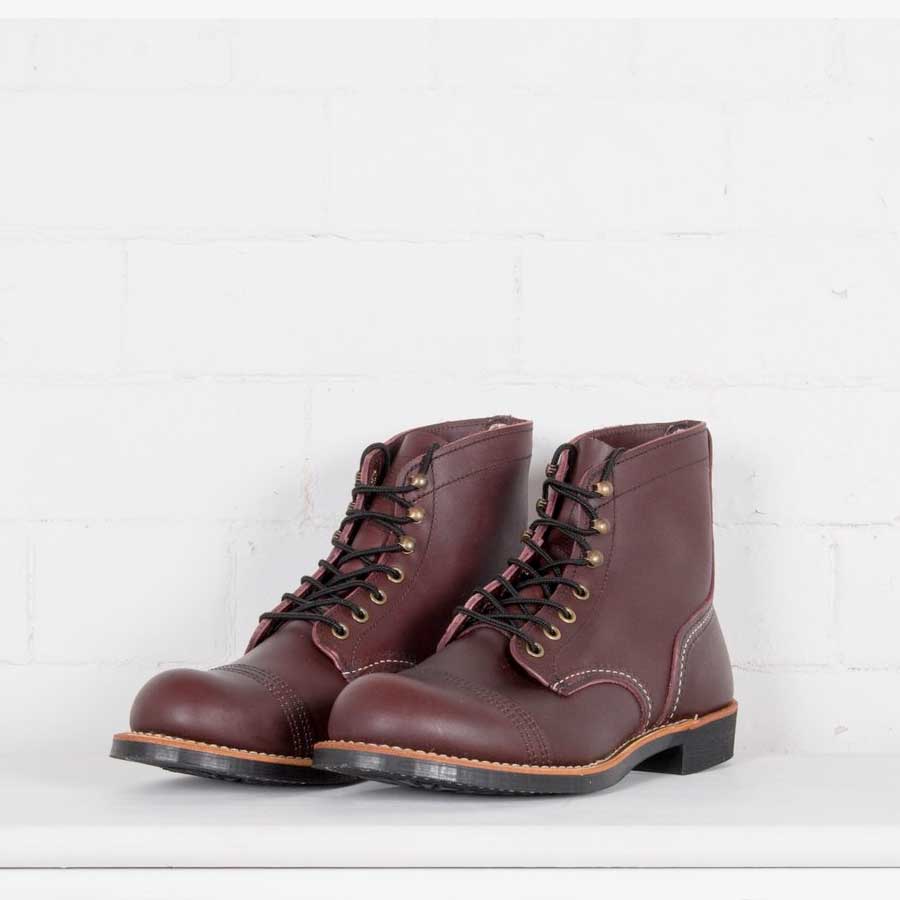 oxblood leather boots