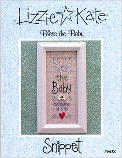 Bless The Baby Personalised Snippet Lizzie Kate Chart Plan2stitch