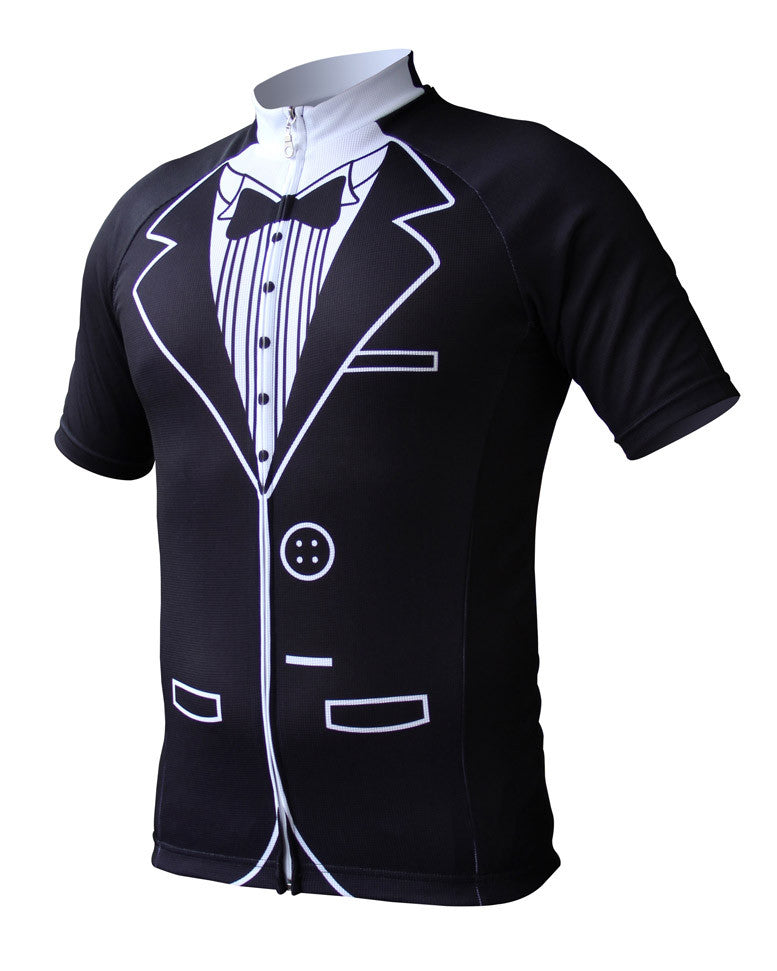 tuxedo cycling jersey