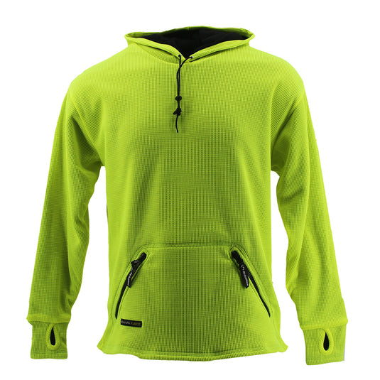 SCHAMPA Old School Thermal Fleece Lined Zipper Hoodie: Safety Neon Yel –  Schampa