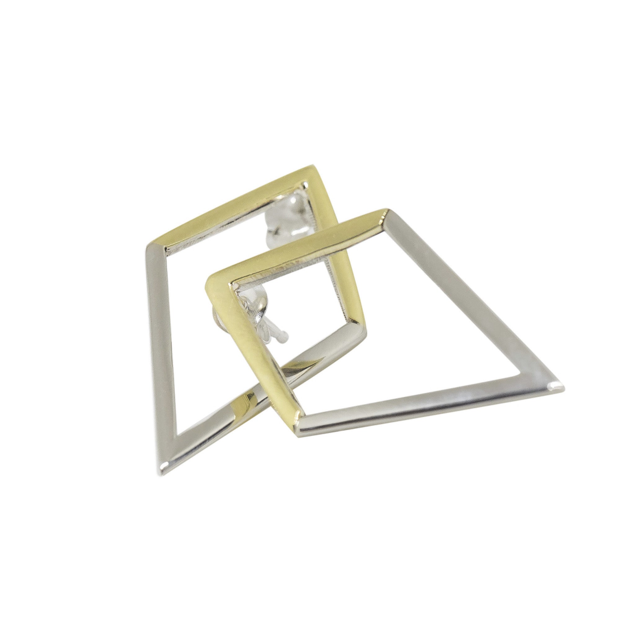 Two-Tone Axis Studs - High End Boutique