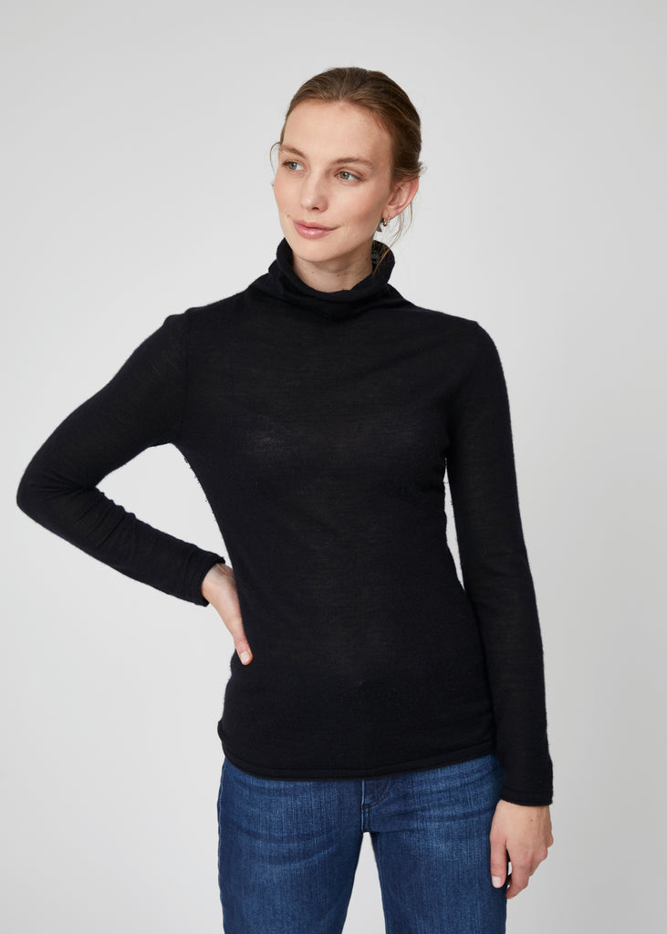 Cashmere Blend Turtleneck | Sustainable | Theo and George – Theo + George