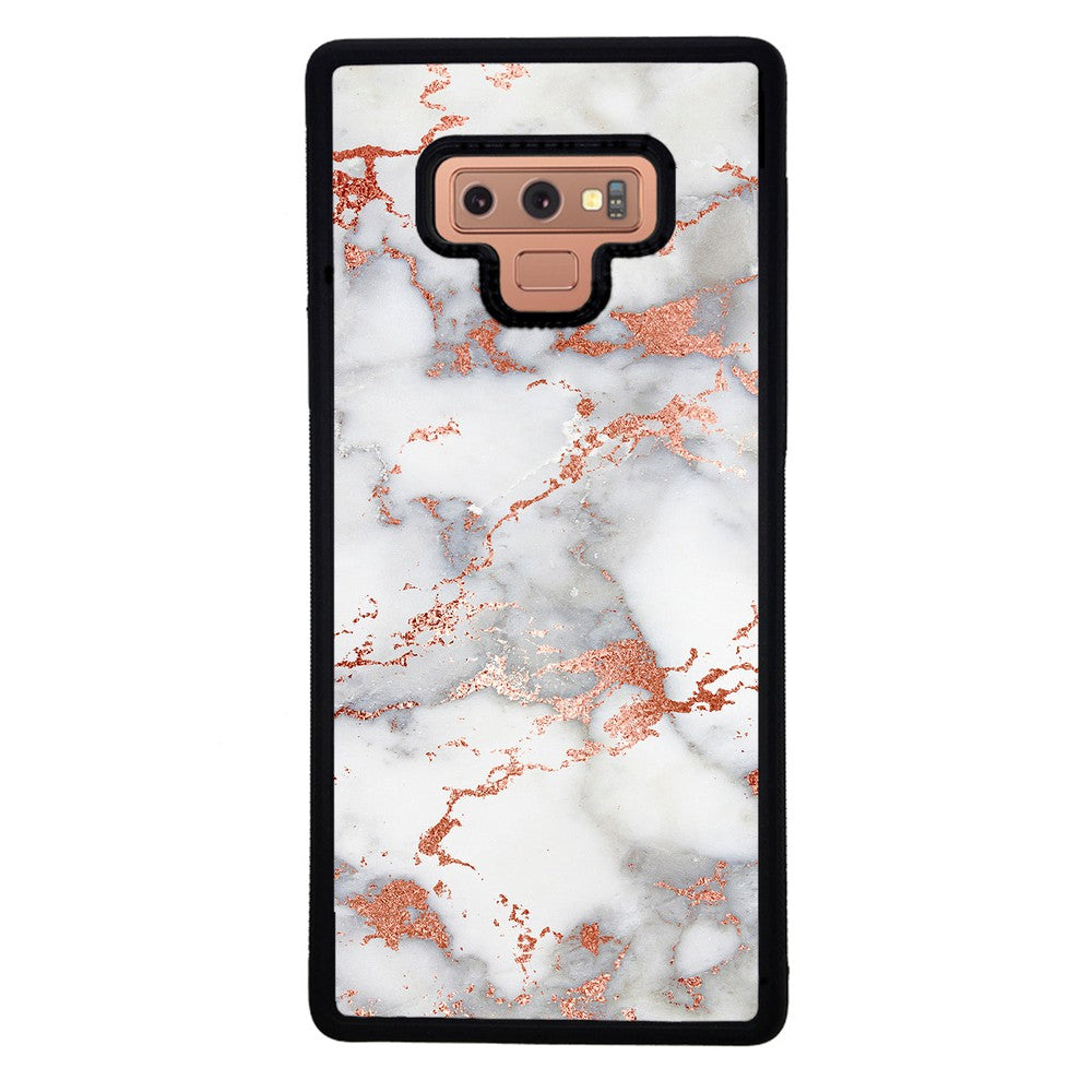 Rose Gold White Marble | Samsung Phone Case