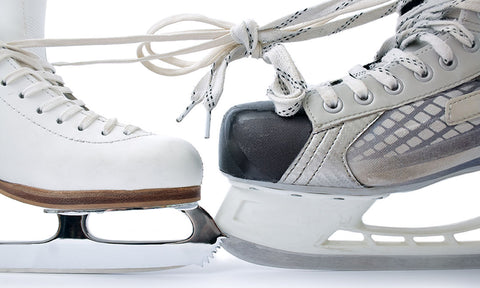 synthetic ice skates