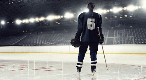 hockey player on ice