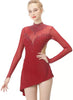 red figure skating dress