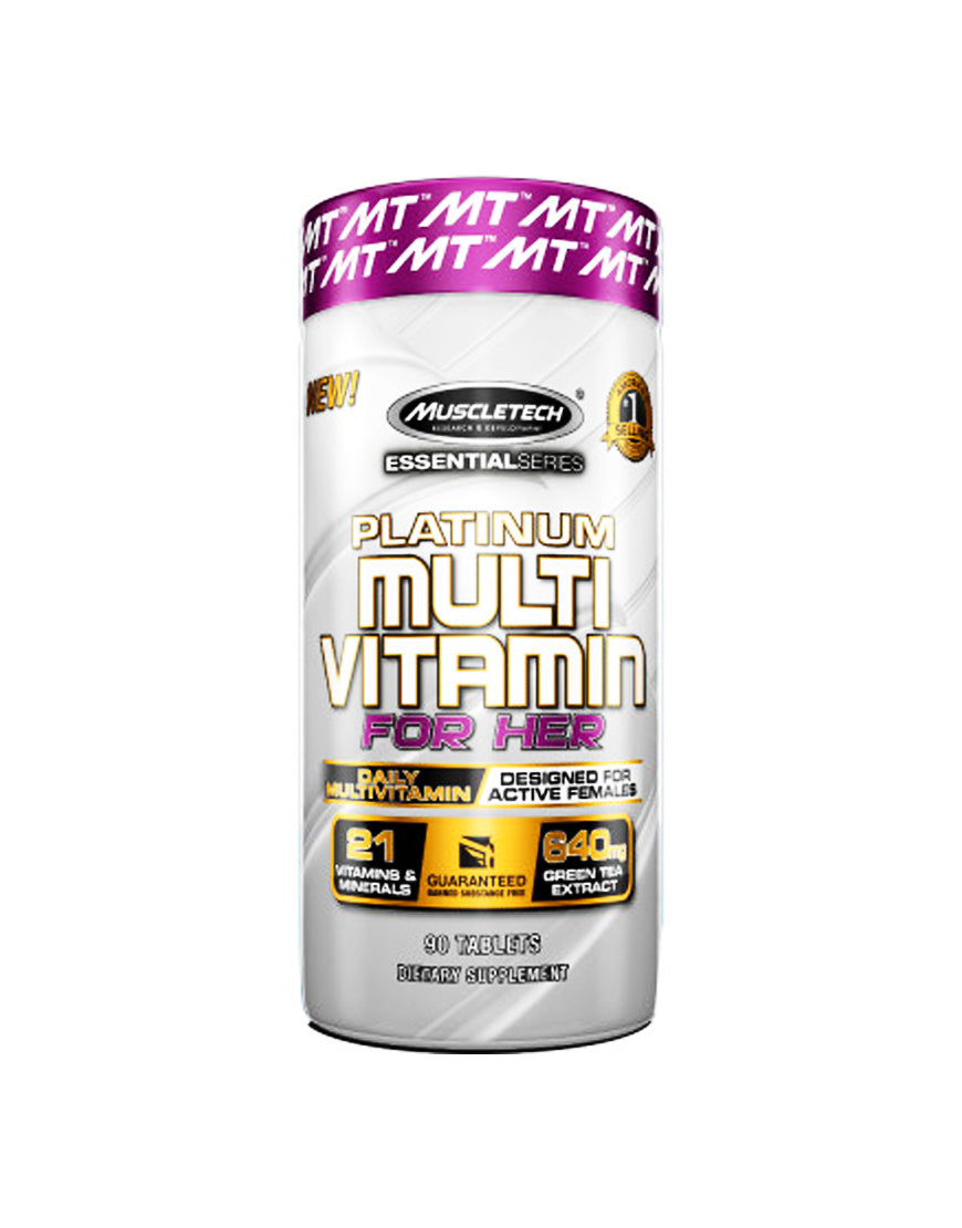 Muscletech Platinum Multivitamin For Her 90 Tablets Power And Beauty