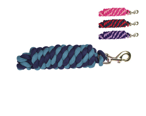 Derby Originals Striped Multicolor 10' Cotton Lead Ropes with