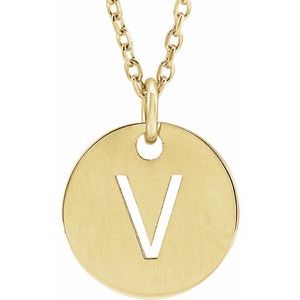 kate spade v initial necklace