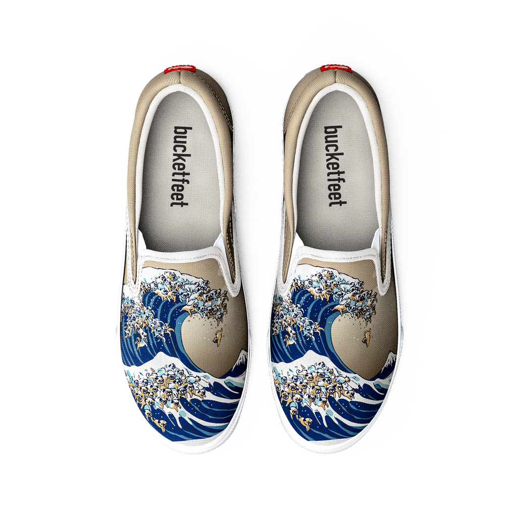 The Great Wave of Pug | Bucketfeet